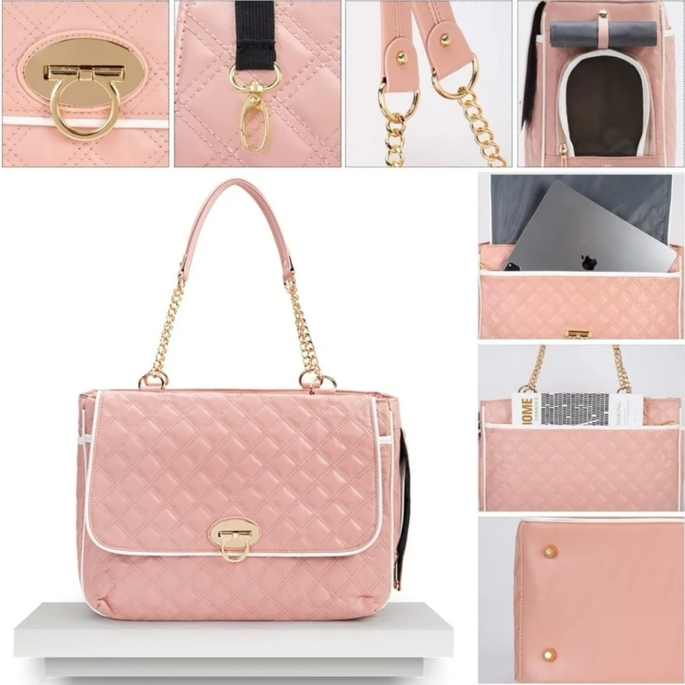 Pet Carrier Dogs Cat Small Animals Purse Bag, Leather Pet Carrier Dog Puppy Tote
